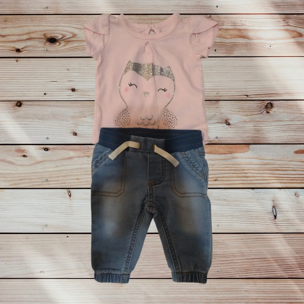 ⚡CARTER'S⚡CHILD OF MINE size Newborn Baby Clothing Girl - Picture 3 of 7
